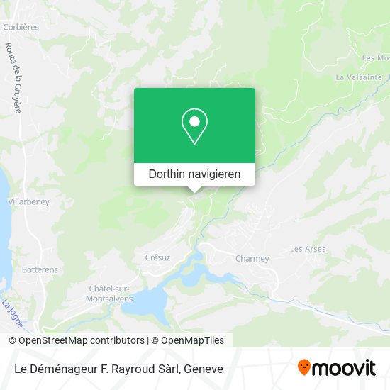 Le Déménageur F. Rayroud Sàrl Karte