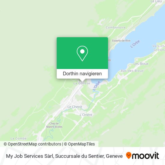 My Job Services Sàrl, Succursale du Sentier Karte