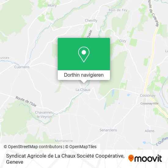 Syndicat Agricole de La Chaux Société Coopérative Karte