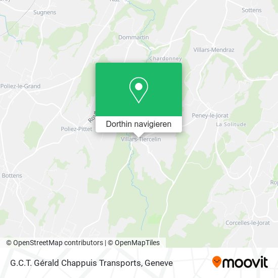 G.C.T. Gérald Chappuis Transports Karte