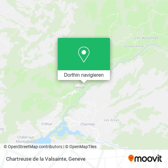 Chartreuse de la Valsainte Karte