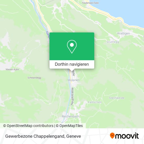 Gewerbezone Chappelengand Karte