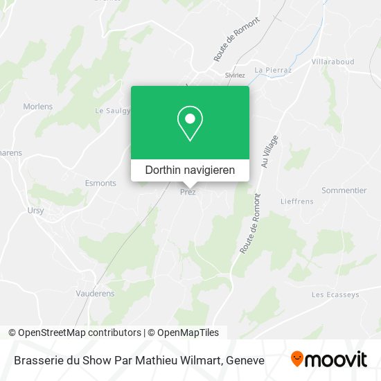 Brasserie du Show Par Mathieu Wilmart Karte