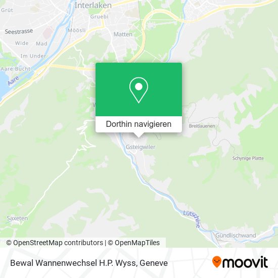 Bewal Wannenwechsel H.P. Wyss Karte