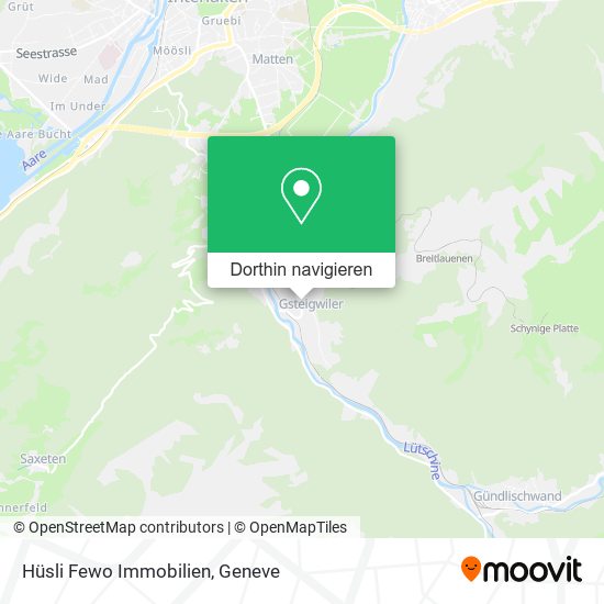 Hüsli Fewo Immobilien Karte
