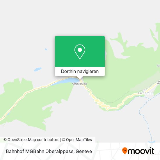 Bahnhof MGBahn Oberalppass Karte