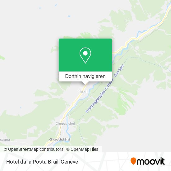Hotel da la Posta Brail Karte