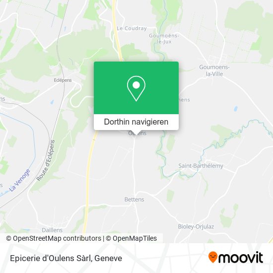 Epicerie d'Oulens Sàrl Karte