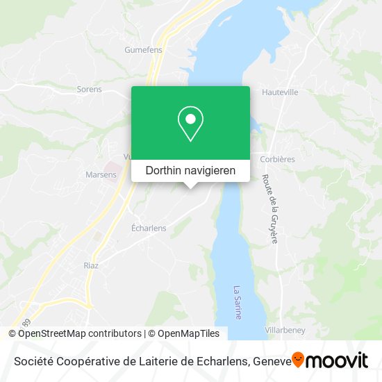 Société Coopérative de Laiterie de Echarlens Karte