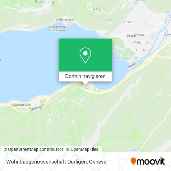 Wohnbaugenossenschaft Därligen Karte