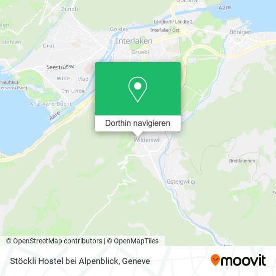 Stöckli Hostel bei Alpenblick Karte