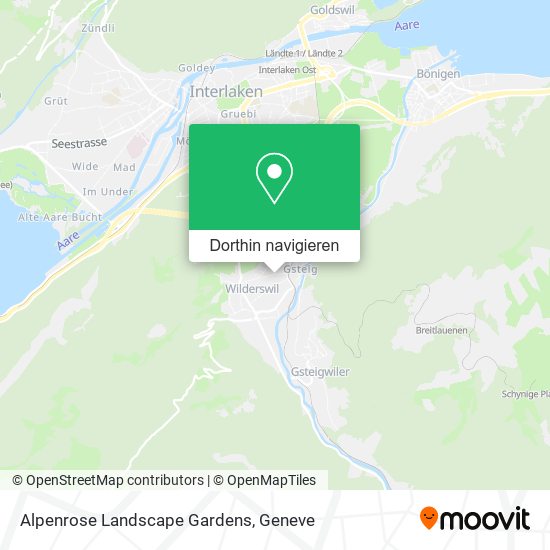 Alpenrose Landscape Gardens Karte