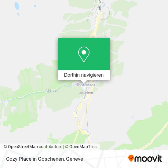 Cozy Place in Goschenen Karte