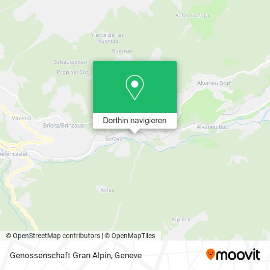 Genossenschaft Gran Alpin Karte