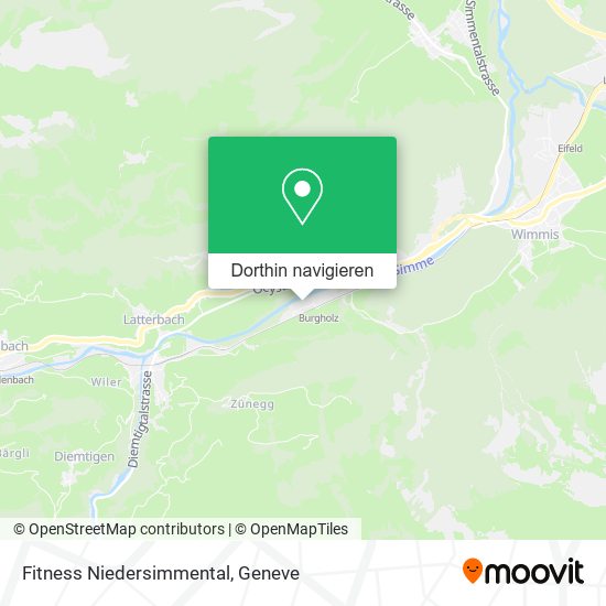 Fitness Niedersimmental Karte