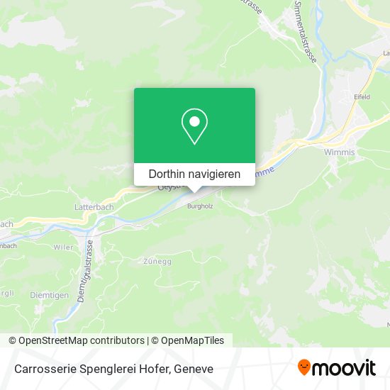 Carrosserie Spenglerei Hofer Karte