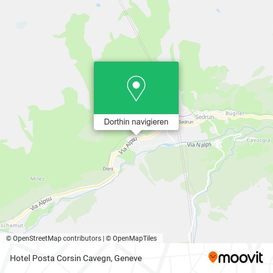 Hotel Posta Corsin Cavegn Karte