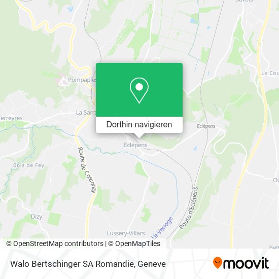 Walo Bertschinger SA Romandie Karte