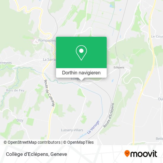 Collège d'Eclépens Karte