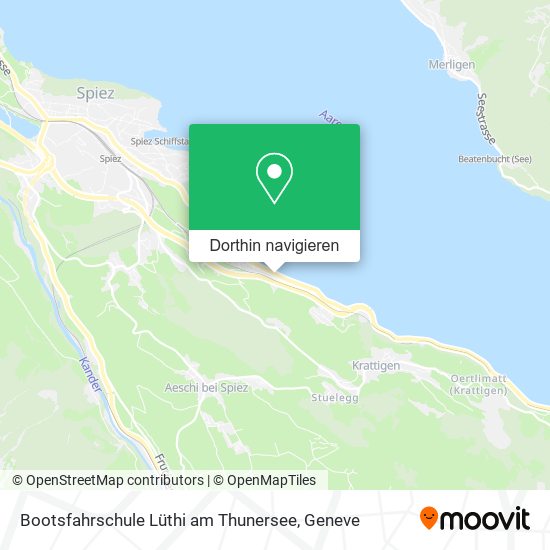 Bootsfahrschule Lüthi am Thunersee Karte