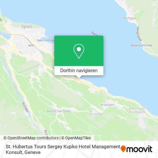 St. Hubertus Tours Sergey Kupko Hotel Management Konsult Karte