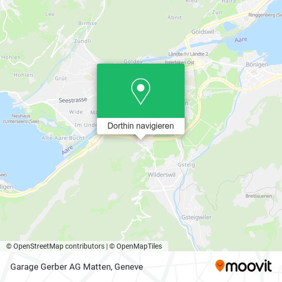 Garage Gerber AG Matten Karte