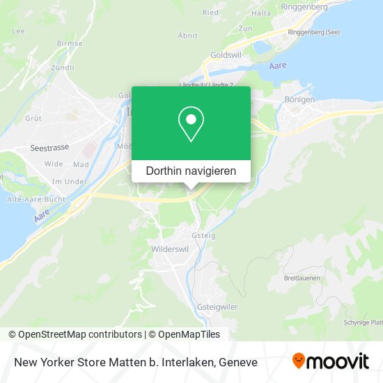 New Yorker Store Matten b. Interlaken Karte
