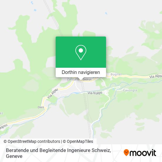 Beratende und Begleitende Ingenieure Schweiz Karte
