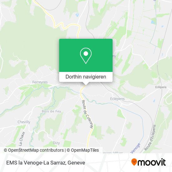 EMS la Venoge-La Sarraz Karte