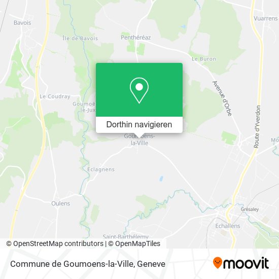 Commune de Goumoens-la-Ville Karte