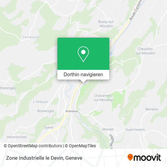 Zone Industrielle le Devin Karte