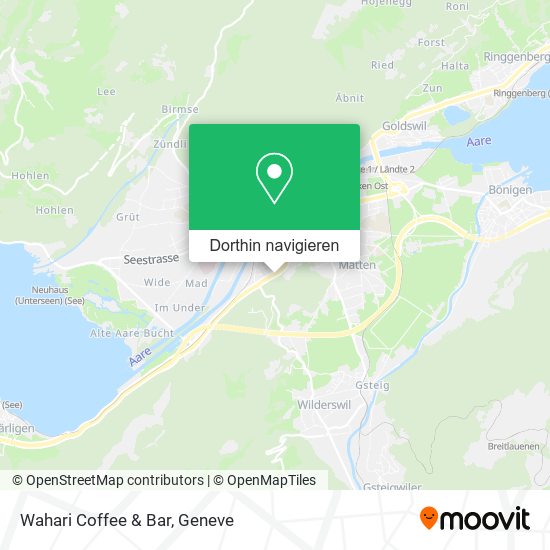 Wahari Coffee & Bar Karte