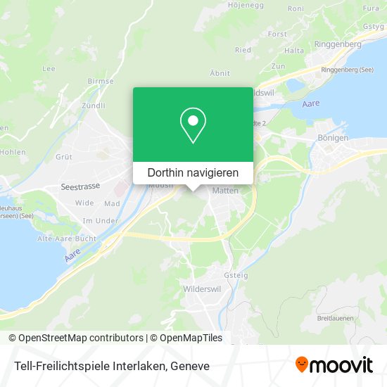 Tell-Freilichtspiele Interlaken Karte