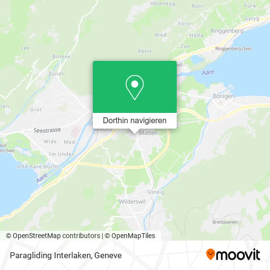 Paragliding Interlaken Karte