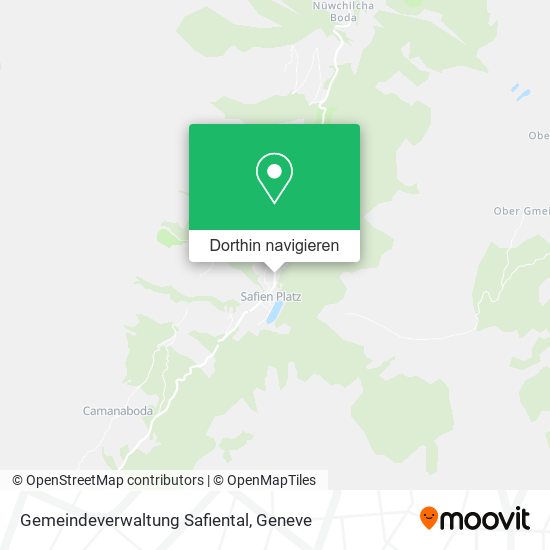 Gemeindeverwaltung Safiental Karte