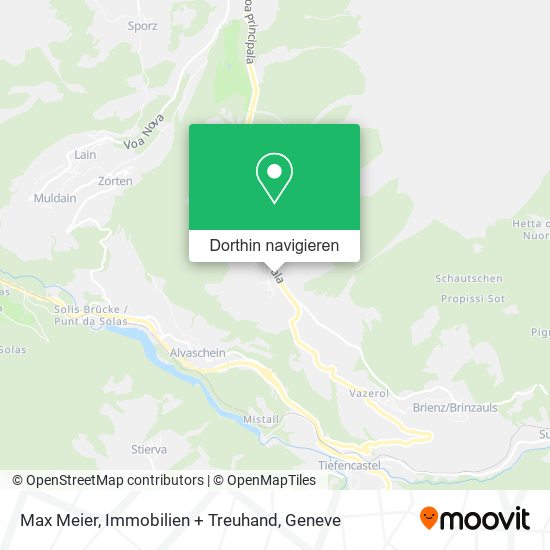 Max Meier, Immobilien + Treuhand Karte