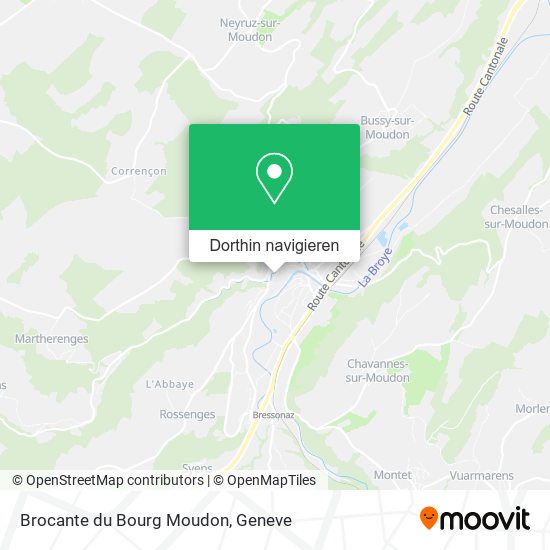 Brocante du Bourg Moudon Karte