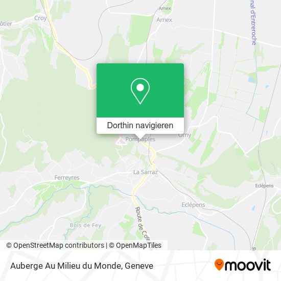 Auberge Au Milieu du Monde Karte