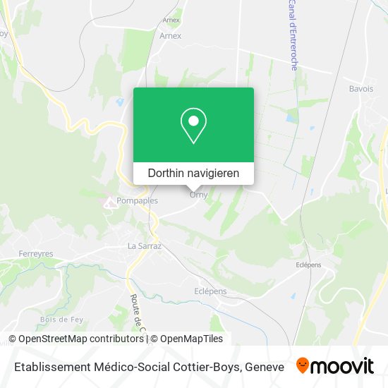 Etablissement Médico-Social Cottier-Boys Karte
