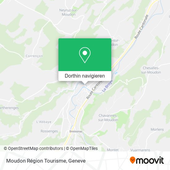 Moudon Région Tourisme Karte