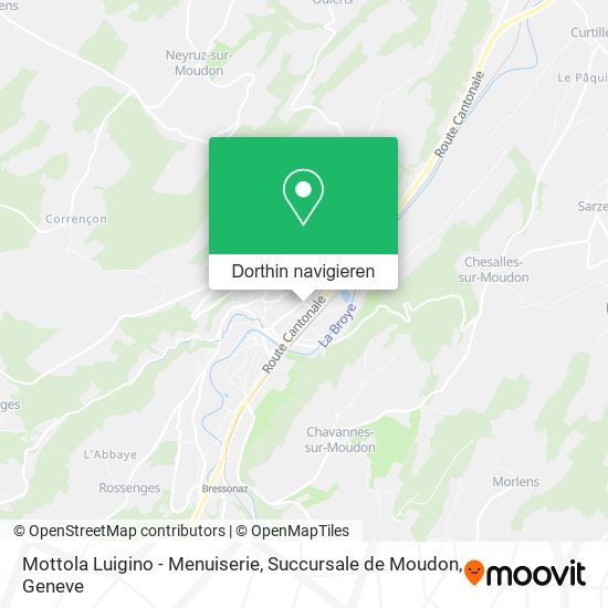 Mottola Luigino - Menuiserie, Succursale de Moudon Karte