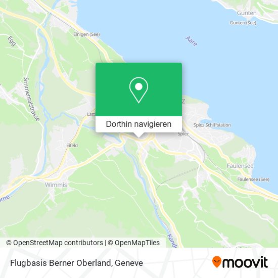 Flugbasis Berner Oberland Karte