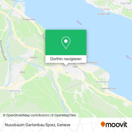 Nussbaum Gartenbau Spiez Karte