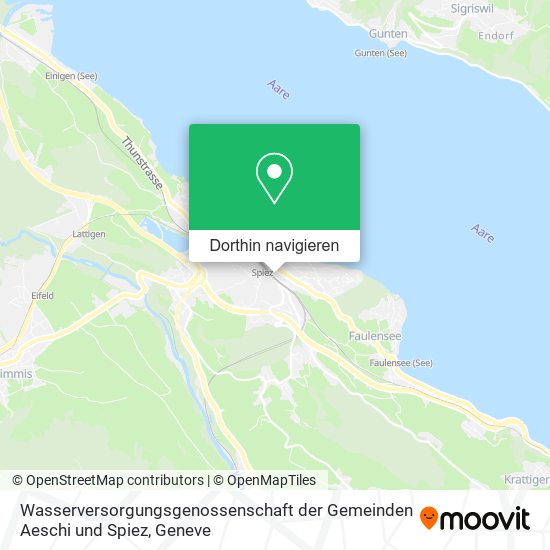 Wasserversorgungsgenossenschaft der Gemeinden Aeschi und Spiez Karte