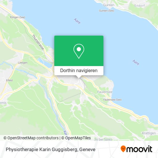 Physiotherapie Karin Guggisberg Karte
