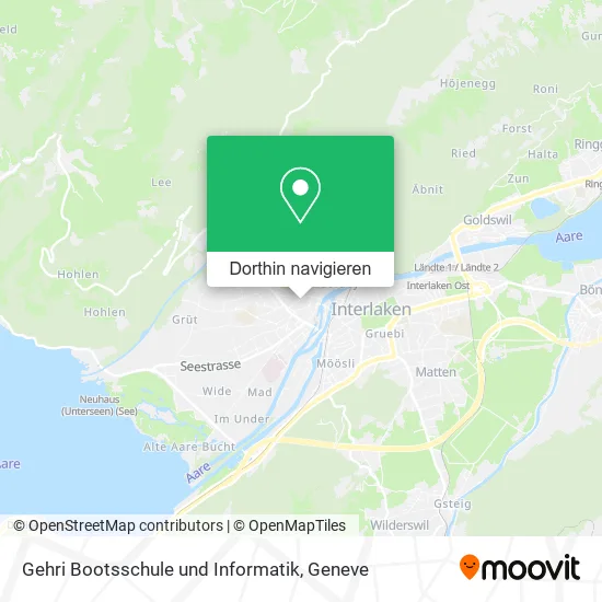 Gehri Bootsschule und Informatik Karte