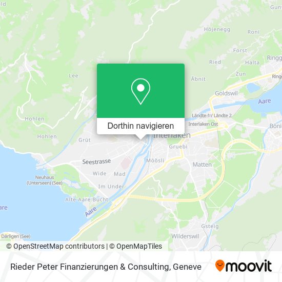 Rieder Peter Finanzierungen & Consulting Karte