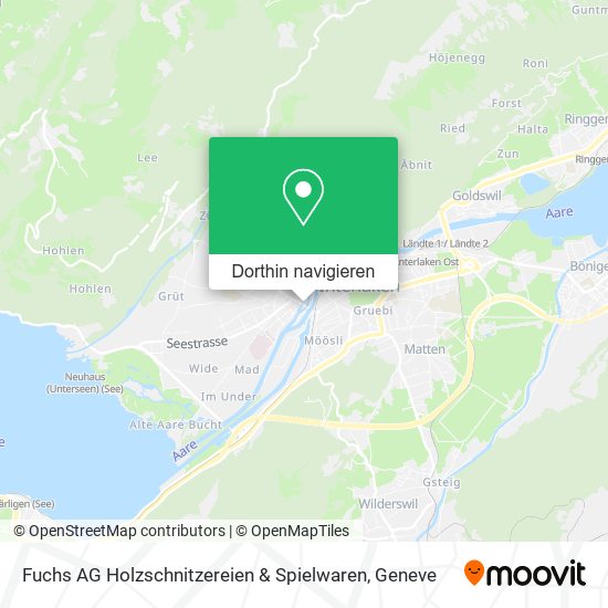 Fuchs AG Holzschnitzereien & Spielwaren Karte