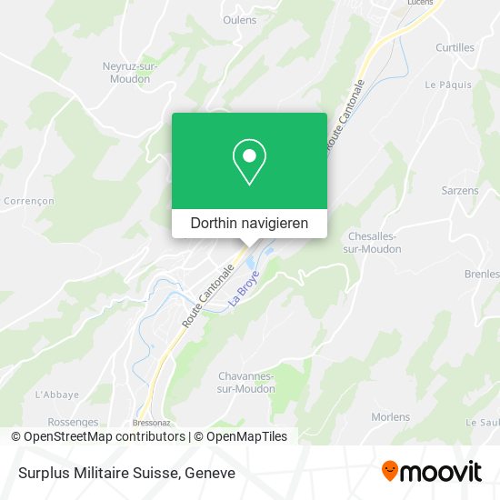 Surplus Militaire Suisse Karte