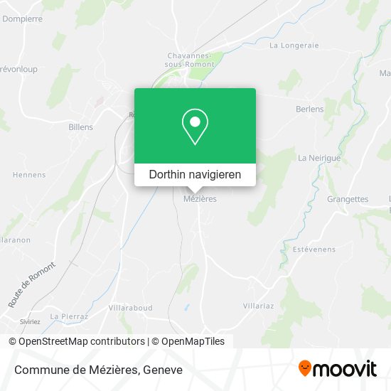 Commune de Mézières Karte